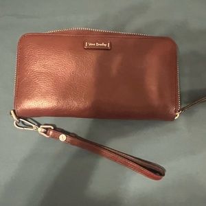 Brown leather wallet
